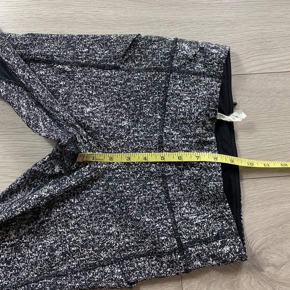 Lululemon Pace Rival Crop Power Luxtreme Suited Jacquard Black White / Black - Picture 12 of 16